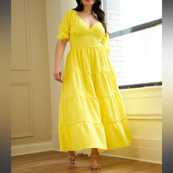 Rebdolls Dresses & Skirts - TIERED MAXI A LINE DRESS
